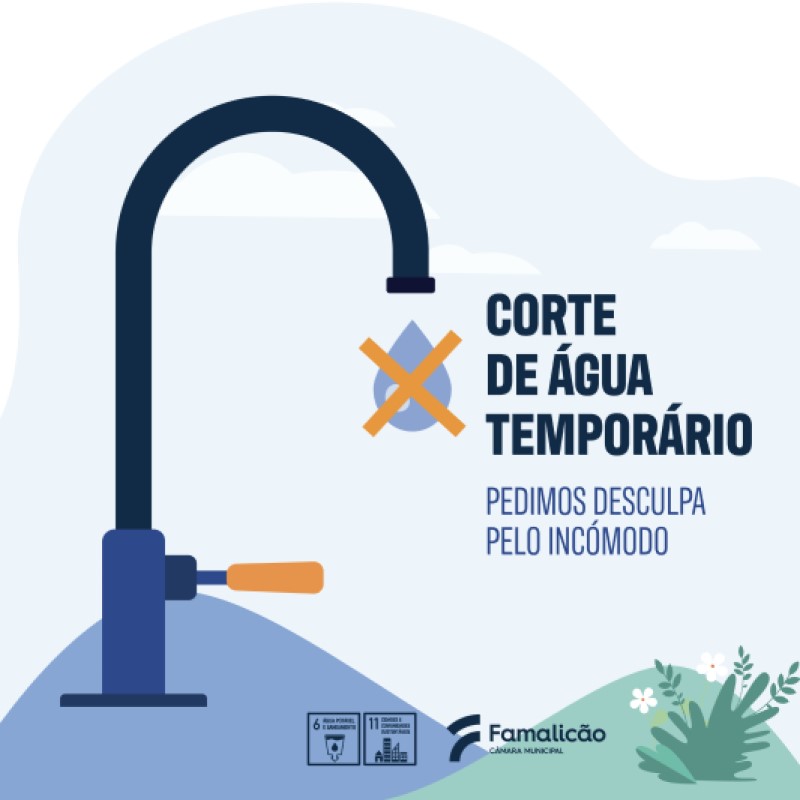 AVISO | Corte de abastecimento de água em Nine