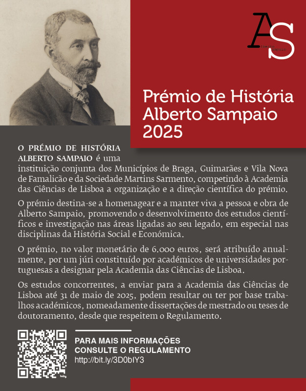 Prémio de História Alberto Sampaio com candidaturas abertas até 31 de maio