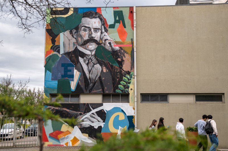 Famalicão ganha novo mural de arte urbana dedicado a Camilo