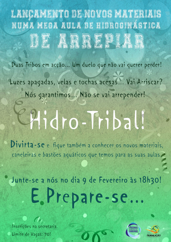 Piscinas de Ribeirão propõem aula hidro-tribal