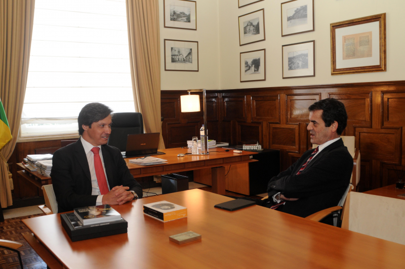 Paulo Cunha recebeu Rui Moreira nos Paços do Concelho