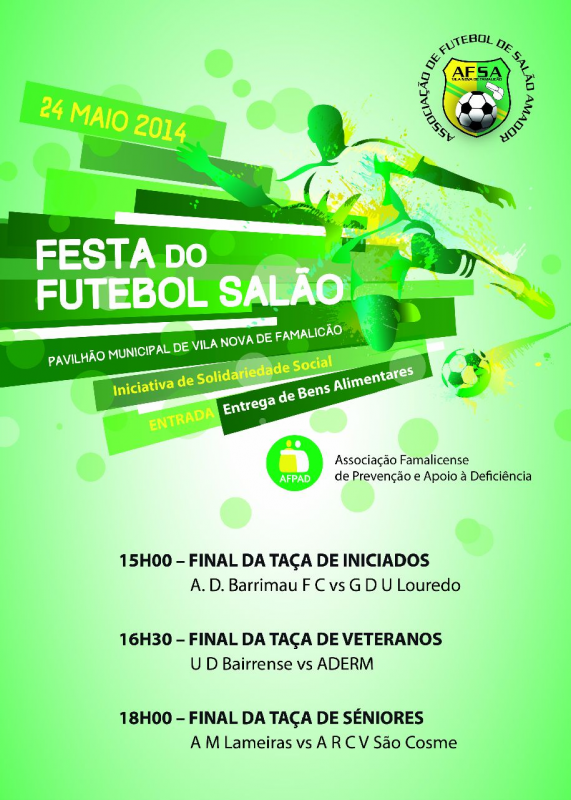 Festa do Futebol de Salão este sábado no Pavilhão Municipal